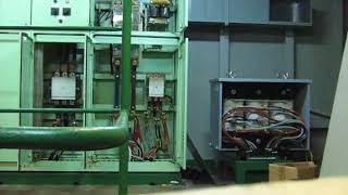 Electrical arc flash caused by overloaded transformer