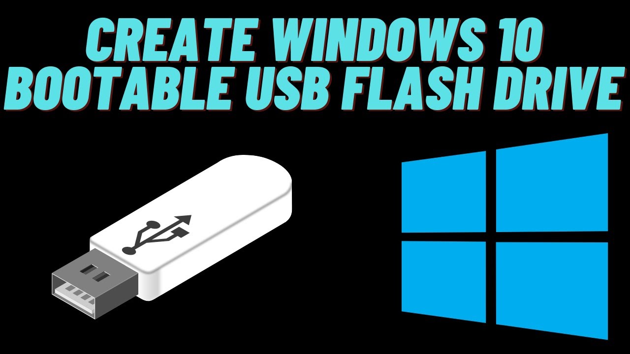 How to create windows 10 bootable USB flash drive - YouTube