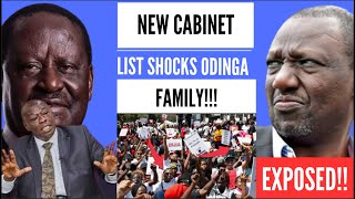 KWISHA! RAILA'S FAMILY RECEIVES SAD NEWS AS RUTO'S SHOCKING NEW CABINET LIST RELEASED!