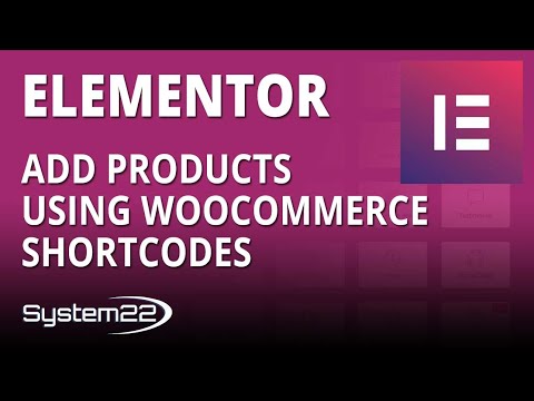 Elementor Ecommerce Store Add Products Using Woocommerce Shortcodes 👍