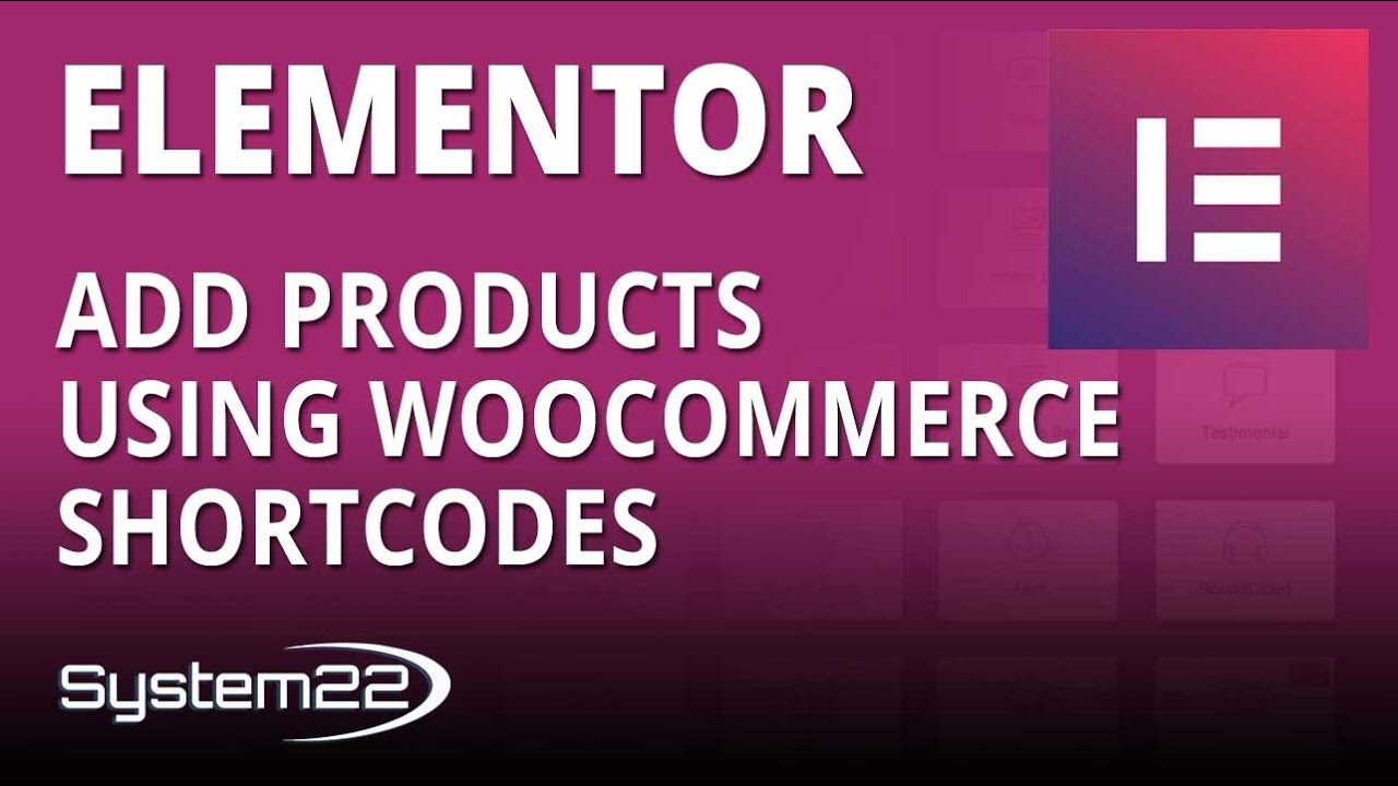 Elementor Ecommerce Store Add Products Using Woocommerce Shortcodes 👍