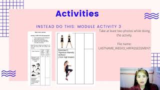 Physical Education 3: Module Activity