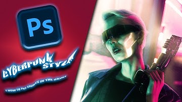 I Made a SPEED DRAW in Cyberpunk Style | Photoshop Manipulation