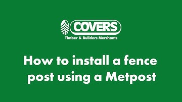 How to install a fence post using a Metpost