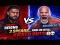 3 SPEARS… AND HE STILL KICKED OUT?! 😱💀 Roman Reigns vs Goldberg
