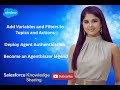 Add Variables and Filters to Topics and Actions - Become an Agentblazer legend