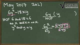 Factorization Using HCF Pt1 | Solutions CXC CSEC Math Past Papers | Caribbean Teacher