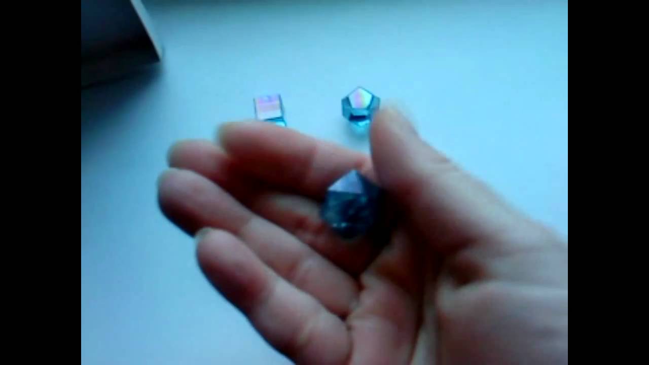 Aqua Aura Platonic Solids Quartz Crystal Set