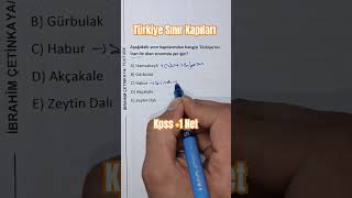 Türkiyenin Sınır Kapıları Kpss1 Net