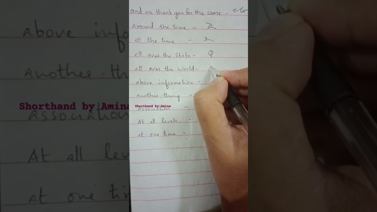 English Shorthand Advanced Phraseography 