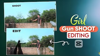 Trending Girl Gun Shoot Video Edit In Capcut 🔥 Instagram Viral Video Editing