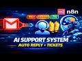 AI Customer Support System with Priority &amp; Ticket Tracking (n8n + ChatGPT)