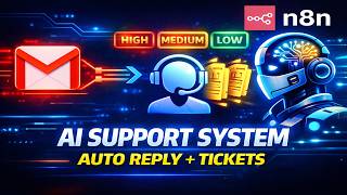 AI Customer Support System with Priority &amp; Ticket Tracking (n8n + ChatGPT)