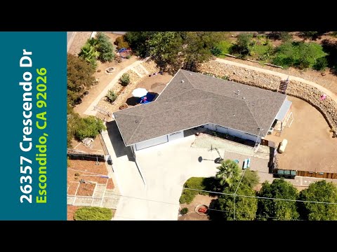 26357 Crescendo Dr, Escondido, CA home video tour