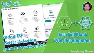 Java Full Stack Web Development - Spring DI(SI from Properties file) Day 36 | MengSreang Channel