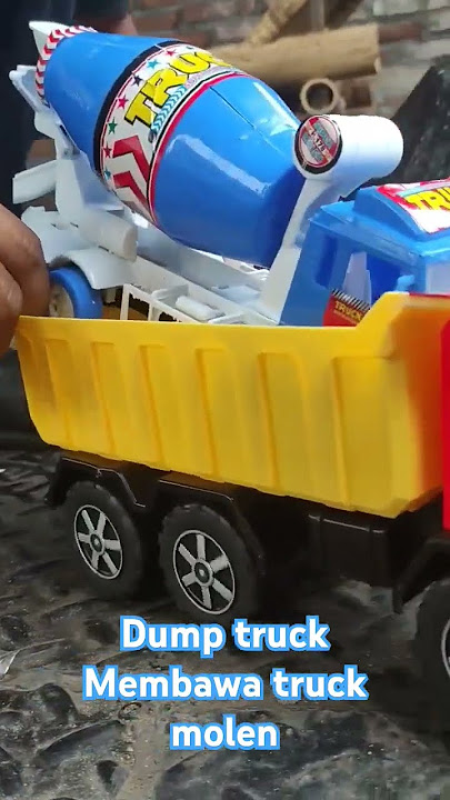 dump truck dan truck molen#mobilpolisi #toys #excavator #dumptruck