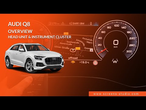 Audi Q8  I  HMI Overview  I  Head Unit + Instrument Cluster  I  2018