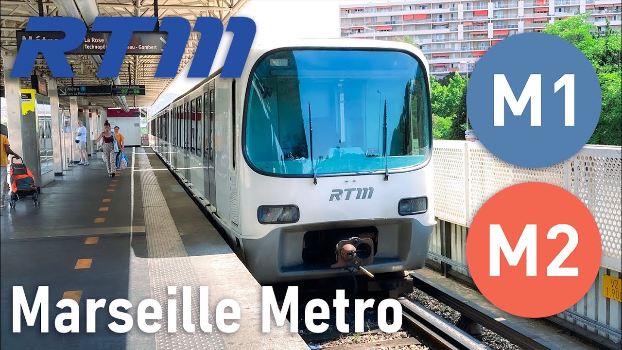 Marseille metro all the lines compilation