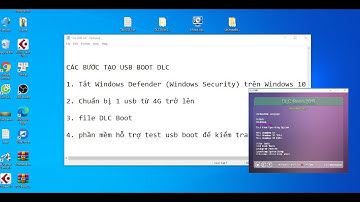 Cách tạo USB BOOT bằng DLC BOOT 2019