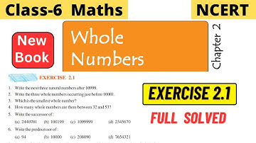 Class 6 Maths NCERT Chapter 2 Whole Numbers Exercise 2.1 Full Solved | #class6 #cbseworldz