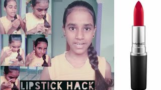 Cover your under eye dark circles using a lipstick| Makeup Hack | Lipstick Hack by Sivashree