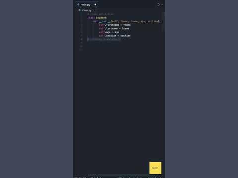 What is __init__ constructor in Python?? #py001 #coding #programming # ...