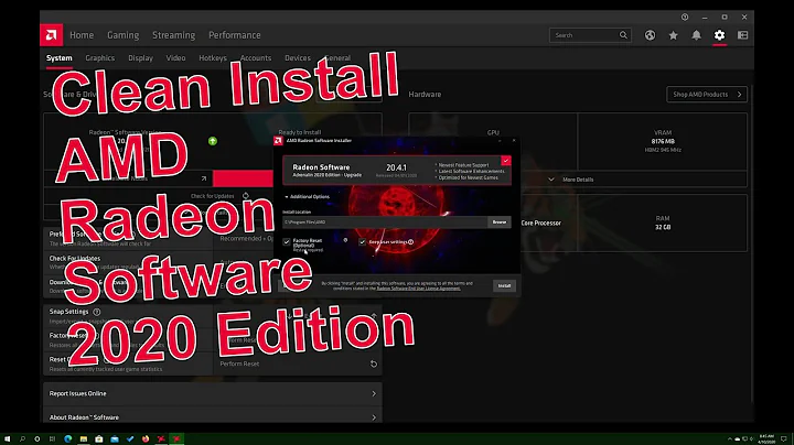 Comment effectuer une installation propre du logiciel Radeon AMD