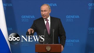 Putin holds press conference following meeting with President Biden