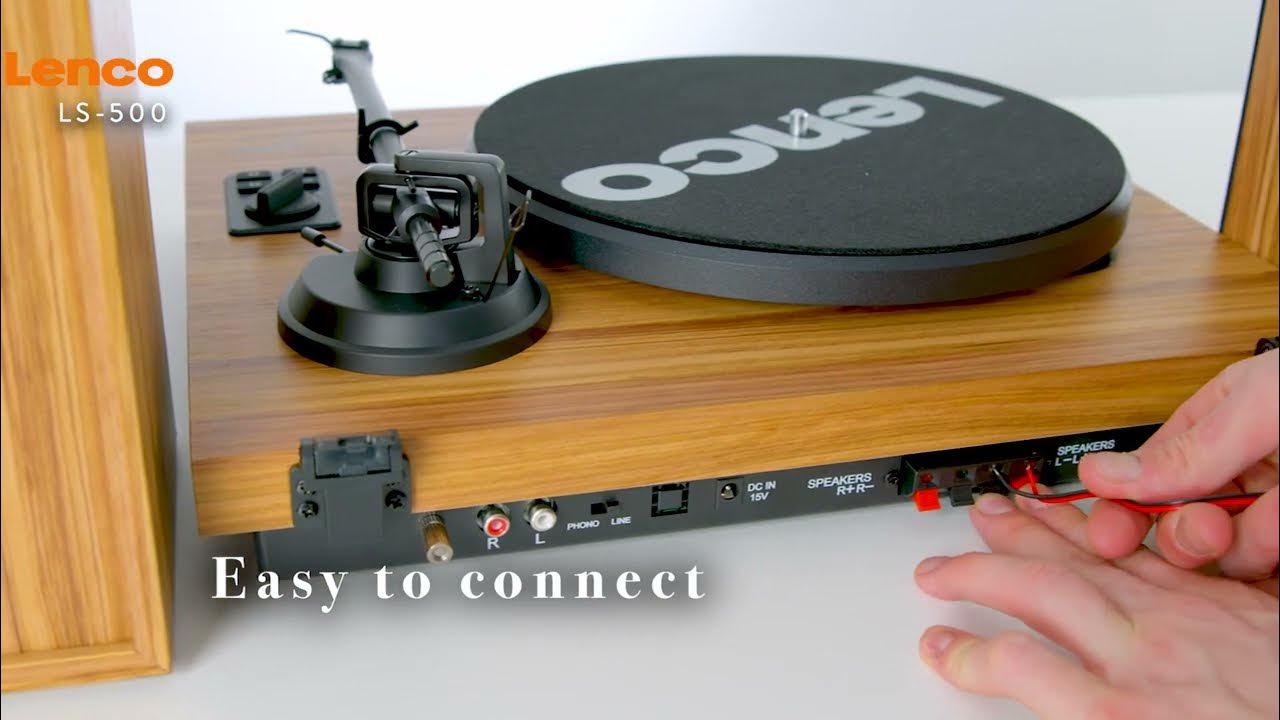 LS-500 - Record Player with Built-in Amplifier and Bluetooth® plus 2  External Speakers - YouTube