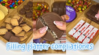 5 Filing platter with sweets compliations | Recent platters | asmr