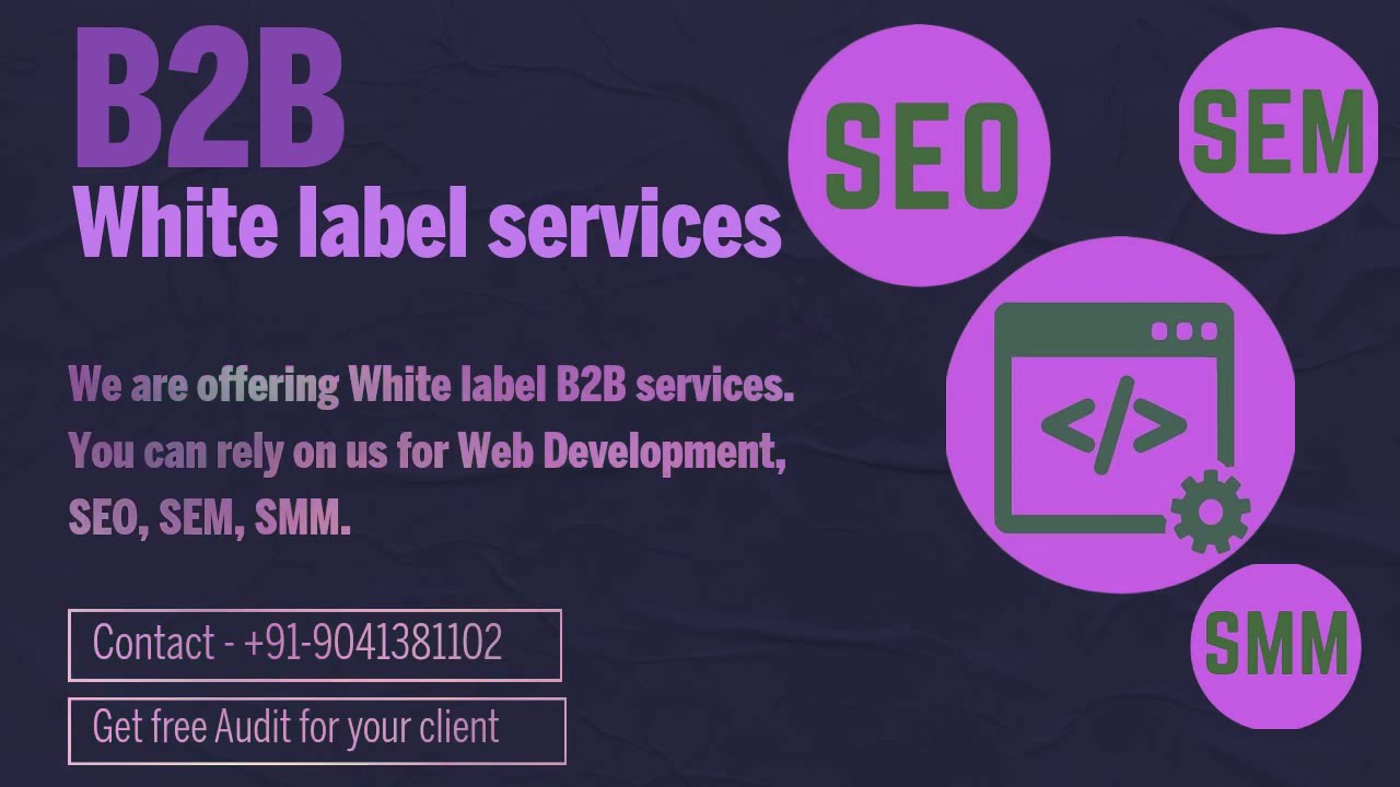 B2B white label services