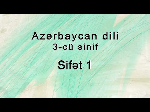 Azərbaycan dili - Sifət 1