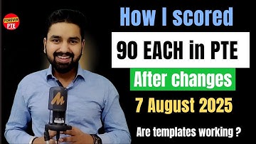 PTE 90 Each After August Changes | Latest Speaking & Writing Templates 