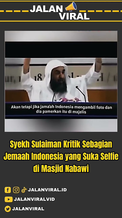 Dibikin Malu! Imam Besar Masjid Nabawi Sindir Jemaah Indonesia #jalanviral #news #viral #islamic