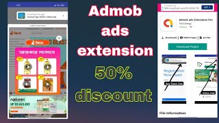 Admob ads extension for kodular and 50% Discount | show admob native and video ads admobads