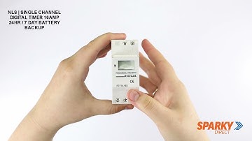 NLS | Single Channel Digital timer 16amp 24Hr / 7 Day Battery Backup