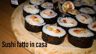 طريقة عمل السوشي بمكونات بسيطة في المنزل  sushi fatto in casa