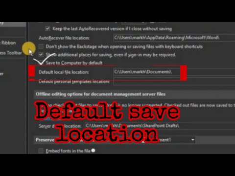 How to Change Microsoft Office’s Default Save Location on Windows 10