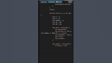 Create Blue Particles with HTML Canvas | HTML5 Canvas Tutorial #shorts #coding #JavaScript