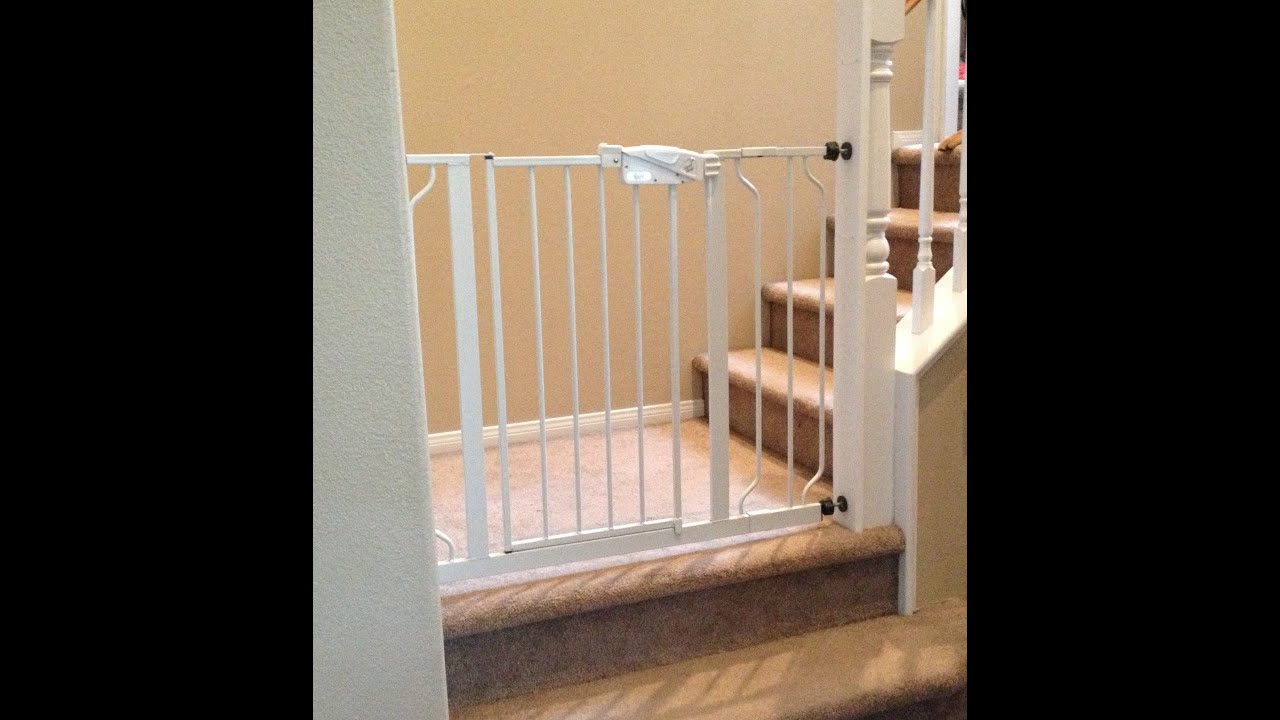 How To Install A Tension Gate On A Banister Youtube