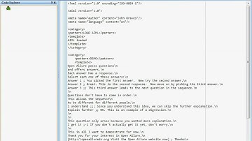 AIML in Open Allure 0.1d4
