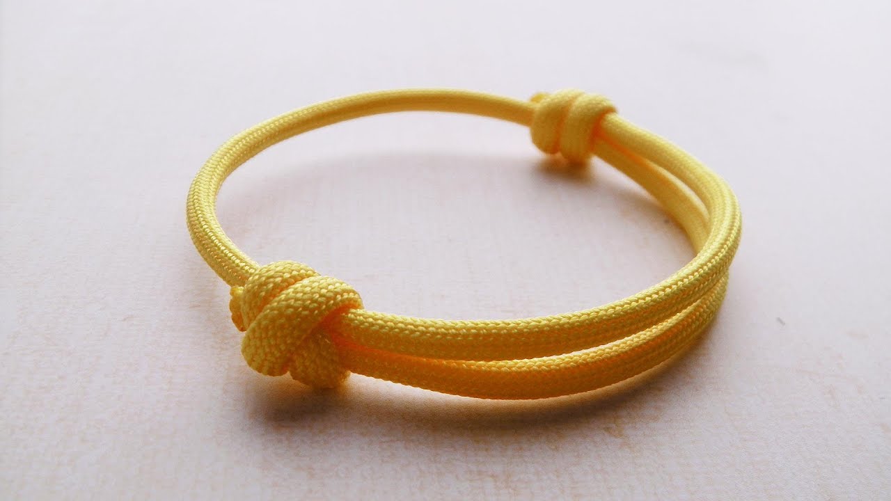 簡単にできます ひも使った調節可能なリングの作り方 紐の結び方 パラコード How To Make A Sliding Knot Paracord Bracelet Youtube