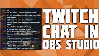 How to Add A Twitch Chat Overlay in OBS! Twitch Chat on Stream! OBS Twitch Chat! Twitch Chat in OBS!