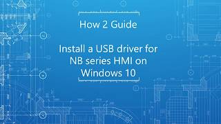 how to install a usb driver for an nb series hmi youtube