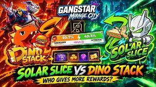 SOLAR SLICE or DINO STACK? 🤔 Which Team Should You Choose? | Gangstar Mirage City screenshot 3