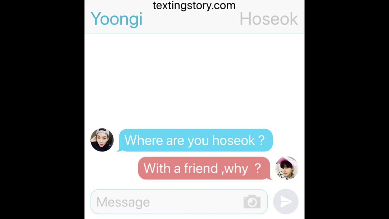 Jealous yoongi yoonseok fake text