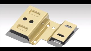 Catia V5 Tutorial of Sheet Metal Design from part designing 03- Bracket