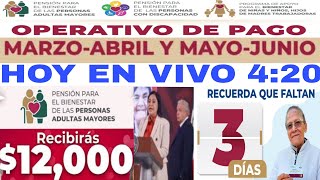 JUNIO $12000 ADULTOS MAYORES OPERATIVO PAGO PENSIÓN  $9,300 DISCAPACIDAD, HOY YA CAYÓ TARJETA AQUÍ