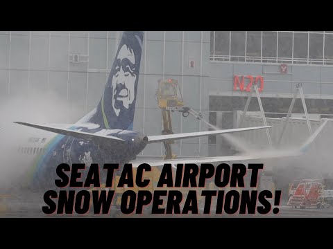 11/29/2022 SeaTac Airport Snowstorm operations.