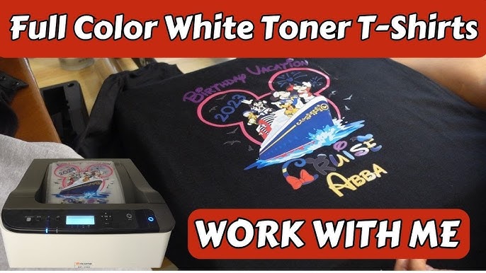 2-Step Heat Transfer Printing  Full-Color Design On Cotton T